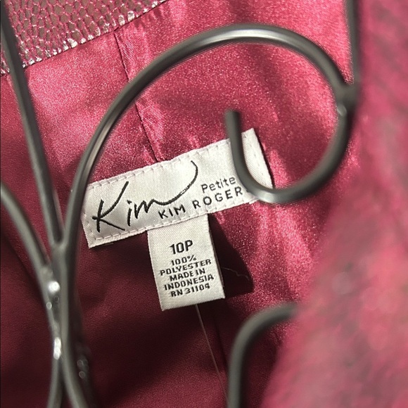 Kim Rogers Deep Red Leather Jacket - Picture 2 of 16